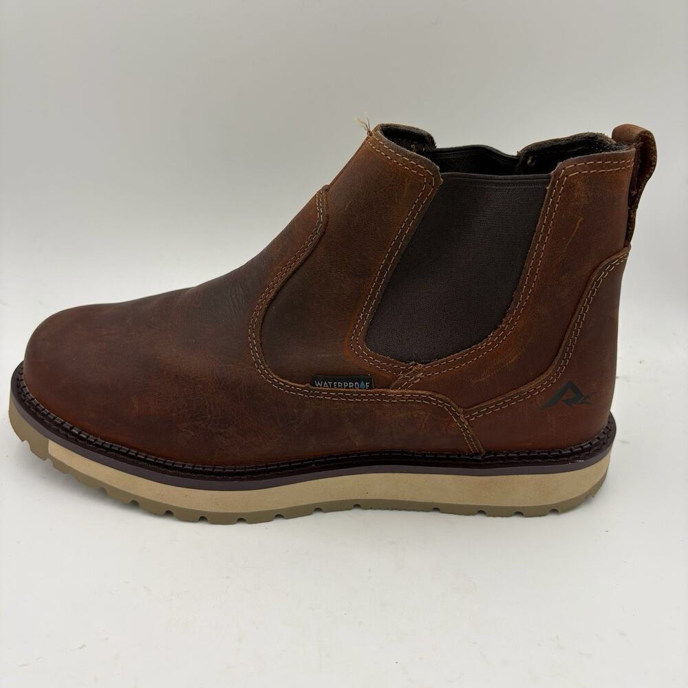 Ridgecut Toughwear Men’s Size 11 Brown Leather Waterproof Chelsea Work Boots